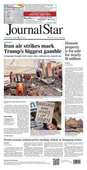 Cover of Journal Star (Peoria)