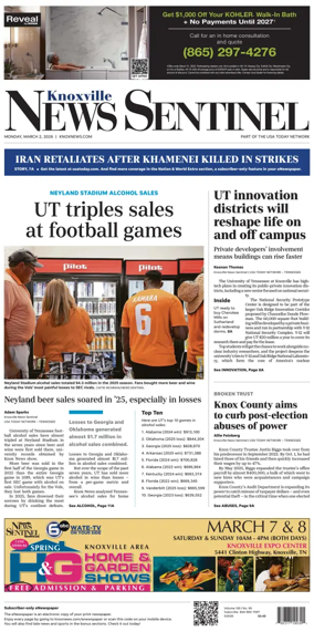 Cover of Knoxville News Sentinel