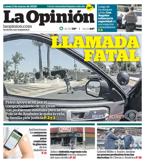 Cover of La Opinion