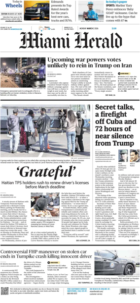 Cover of Miami Herald