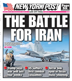Cover of New York Post