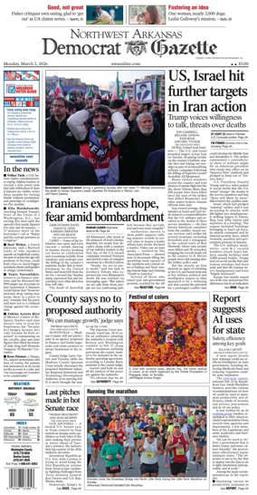 Cover of Northwest Arkansas Democrat-Gazette