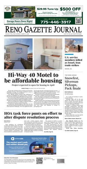 Cover of Reno Gazette Journal