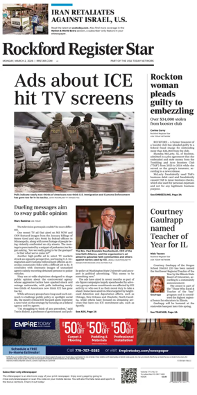 Cover of Rockford Register Star