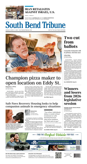 Cover of South Bend Tribune