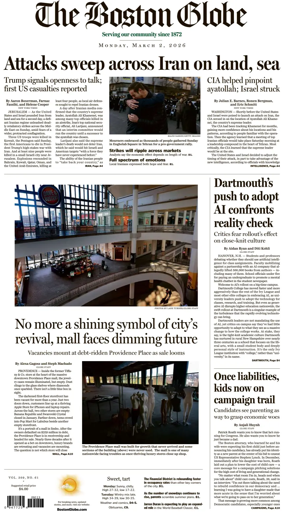 Cover of The Boston Globe