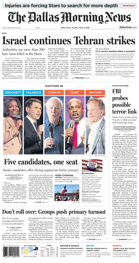 Cover of The Dallas Morning News