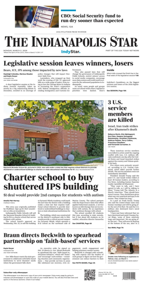 Cover of The Indianapolis Star