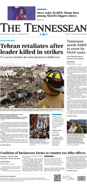 Cover of The Tennessean