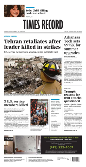 Cover of Times Record (Ft. Smith Southwest)