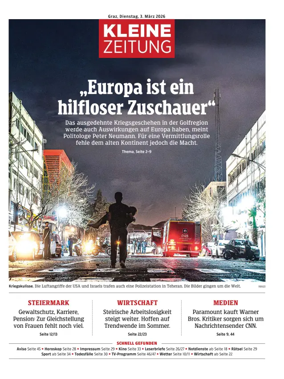 Cover of Kleine Zeitung Steiermark