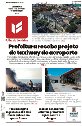 Cover of Folha de Londrina