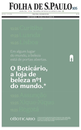 Cover of Folha de S.Paulo