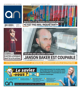 Cover of Acadie Nouvelle