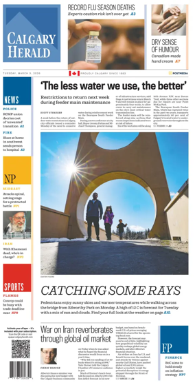 Cover of Calgary Herald