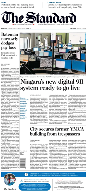 Cover of The Standard (St. Catharines)