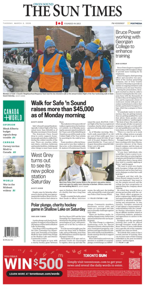 Cover of The Sun Times (Owen Sound)