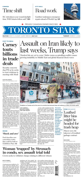 Cover of Toronto Star