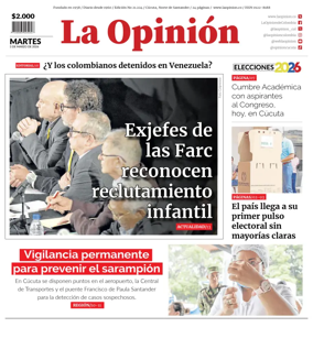 Cover of La Opinion