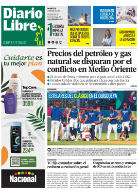 Cover of Diario Libre (Republica Dominicana)