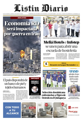 Cover of Listin Diario