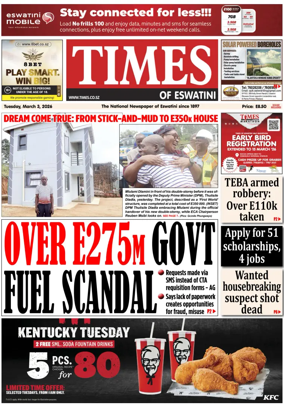 Cover of Times of Eswatini