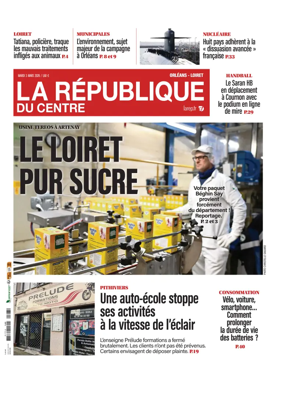 Cover of La Republique du Centre (Orleans - Loiret))