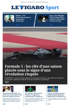 Cover of Le Figaro Sport