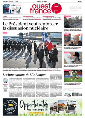 Cover of Ouest France (Auray)