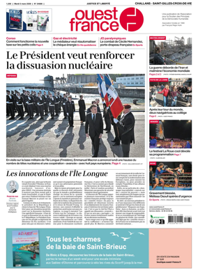 Cover of Ouest France (Challans / Saint-Gilles-Croix-de-Vie)