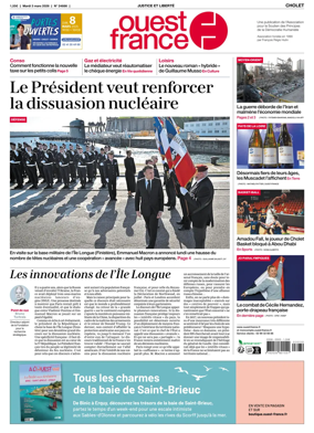 Cover of Ouest France (Cholet)