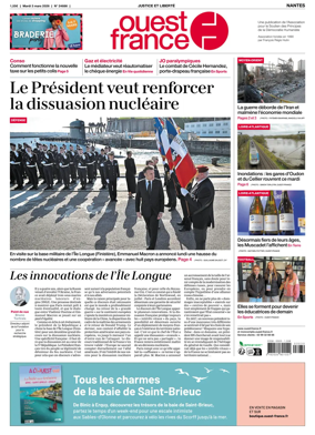 Cover of Ouest France (Nantes)