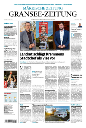 Cover of Gransee-Zeitung