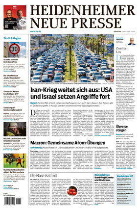Cover of Heidenheimer Neue Presse