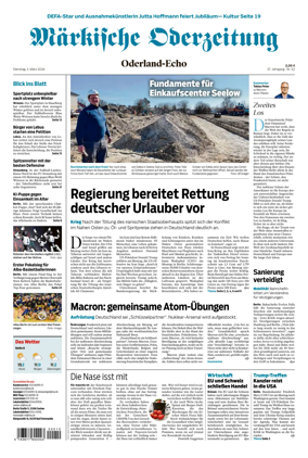 Cover of Markische Oderzeitung Oderland-Echo