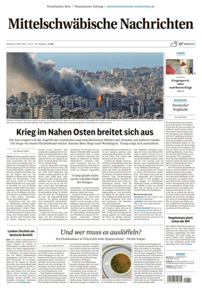 Cover of Mittelschwaebische Nachrichten