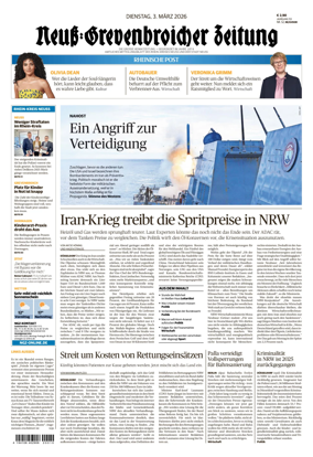 Cover of Neuss-Grevenbroicher Zeitung Neuss