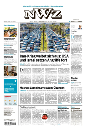 Cover of NWZ – Neue Wurttembergische Zeitung