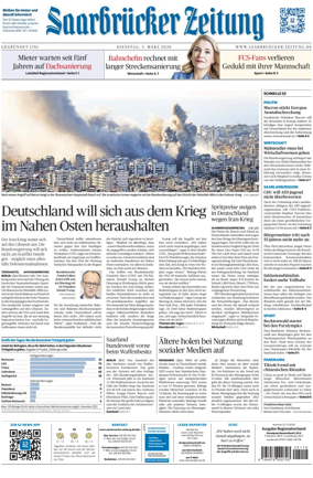 Cover of Saarbruecker Zeitung