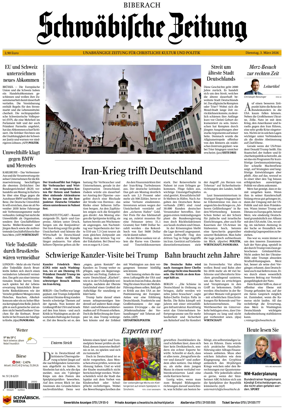 Cover of Schwabische Zeitung (Biberach)
