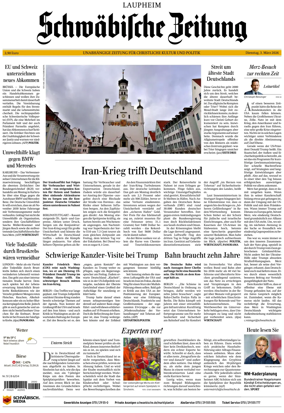 Cover of Schwabische Zeitung (Laupheim)