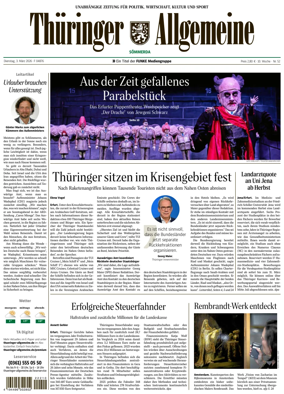 Cover of Thuringer Allgemeine (Sommerda)