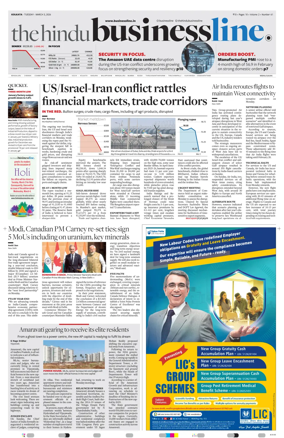 Cover of BusinessLine (Kolkata)