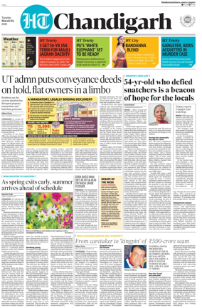 Cover of Hindustan Times (Chandigarh) - Live