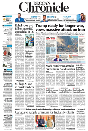 Cover of Deccan Chronicle