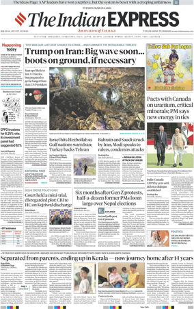 Cover of The Indian Express