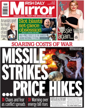 Cover of Irish Daily Mirror