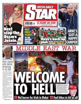 Cover of Irish Daily Star