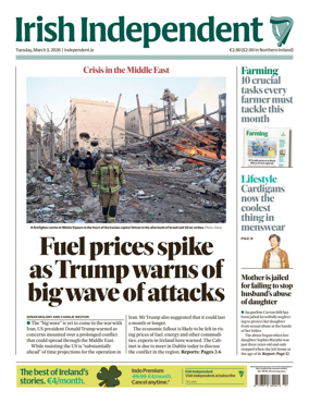 Cover of Irish Independent