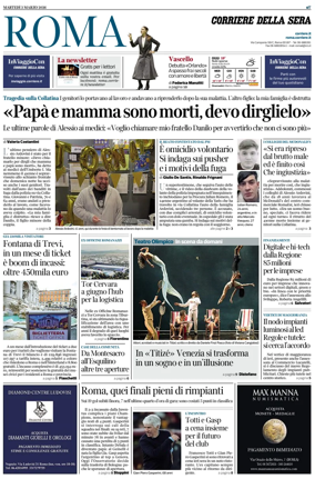 Cover of Corriere della Sera (Roma)